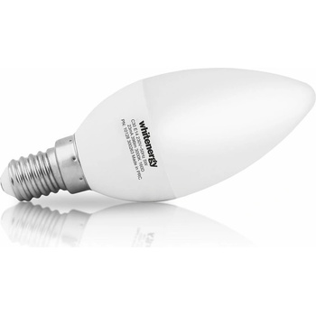 Whitenergy LED žárovka SMD2835 C30 E14 5W bílá mléčná teplá svíčka