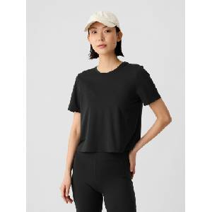 GAP Спортна тениска GapFit Brushed Jersey GAP GAP | Cheren | Момичешки | 104/110
