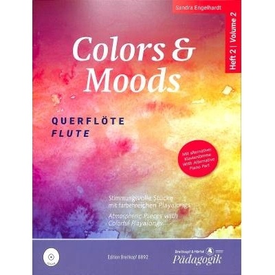 Engelhardt Sandra Colours + moods 2 + CD skladby pre 1-2 priečne flauty a klavír