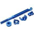 Traxxas mechanika řízení hliníková modrá