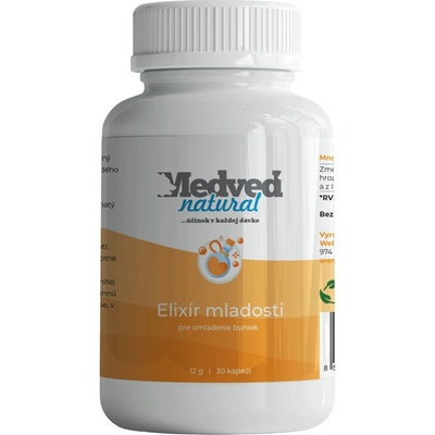 Medveď natural Elixír mládí 30 kapslí