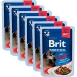 Brit Капсула BRIT Premium Cat Delicate Fillets in Gravy with Lamb for Sterilised 6 x 85 г
