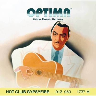 Optima struny pro akustickou kytaru Hot Club Gypsyfire-postříbřené - SADA se smy