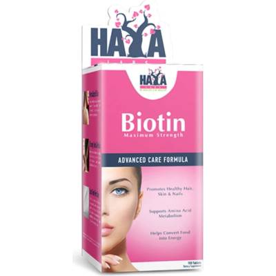 Haya Labs Biotin Maximum Strength, 100 таблетки, Haya Labs (21388)
