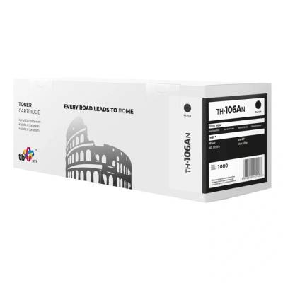 Compatible (hp w1106a 106a) Тонер Черна печатаща касета (th-106an)