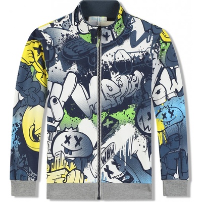 Kugo EM9322 mix farieb tmavomodrý zips