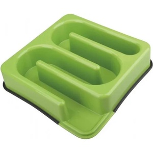 M-PETS Labyrinth Slow Feed Square Bowl - Купа за лакомо куче Лабиринт, зелена, 25 х 25 х 5, 8 см, Белгия - 10504208