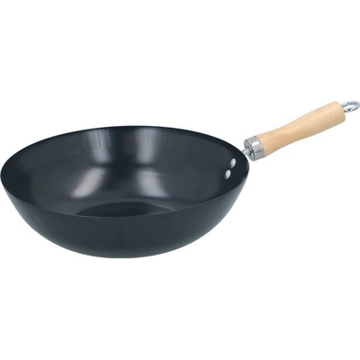 Wok s drevenou rukoväťou ALPINA 30cm nepriľnavý