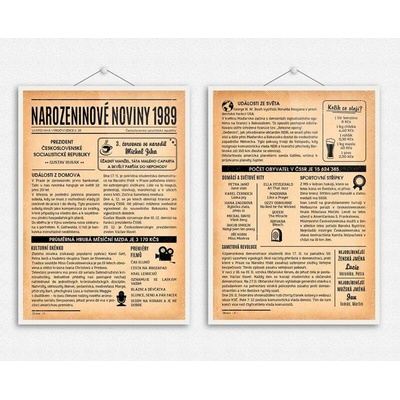 Noviny k narozeninám 1989