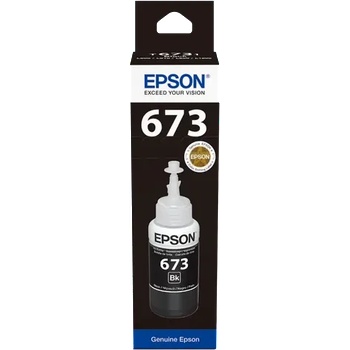 Epson БУТИЛКА МАСТИЛО ЗА EPSON L800/L810/L850/L1800/L805 - Ink Bottle - Black - /673/ - T6731 - PN C13T67314A (201EPST6731)