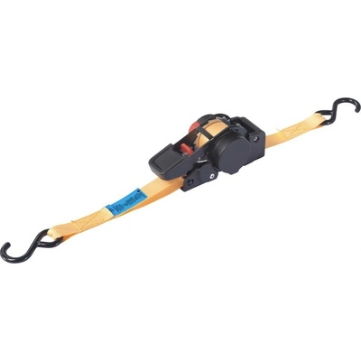TOOLCRAFT TO-8689776 samonavíjecí upínací popruh Přivazovací únosnost napřímo (LC)=100 daN (d x š) 2 m x 18 mm upínací z
