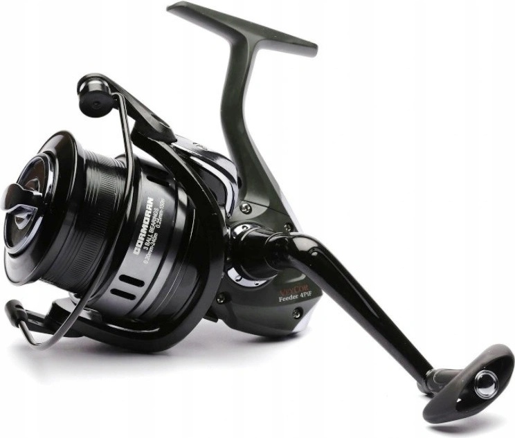 Mulinello Leggero Alluminio Cormoran VeyCor Feeder 4PiF Mulinello Da Pesca 6000, Nero, Mano Mulinello Pesca Leggera