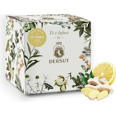 Dersut Caffe Zelený čaj citron a zázvor 15 ks