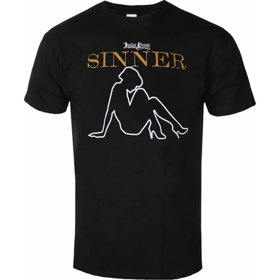 ROCK OFF мъжка тениска Judas Priest - Sin After Sin Sinner Slogan - Черен - ROCK OFF - JPTEE23MB