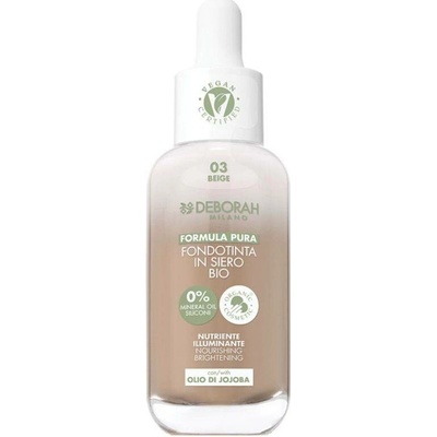 Deborah Milano Formula Pura make-up sérum Organic serum 03 Beige 30 ml