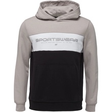 4F Sweatshirt Color Block sivá čierna