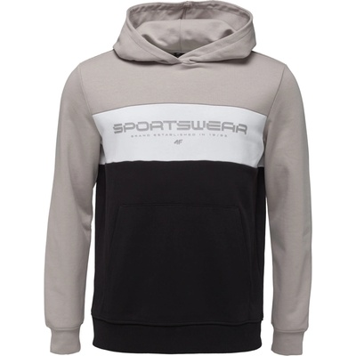 4F Sweatshirt Color Block sivá čierna