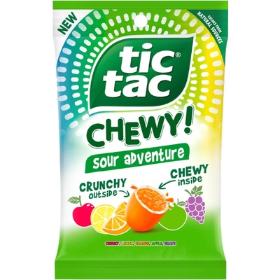 Tic Tac Chewy! Sour Adventure kyselé žvýkavé bonbóny ovocné 80 g
