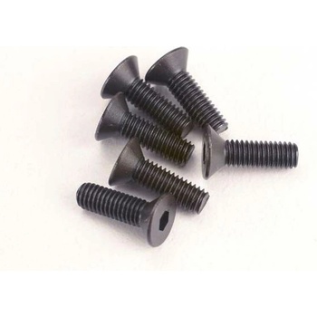 Traxxas Болтове Traxxas Screws, 3x10mm countersunk machine (6) (hex drive), TRX2551 (TRX2551)