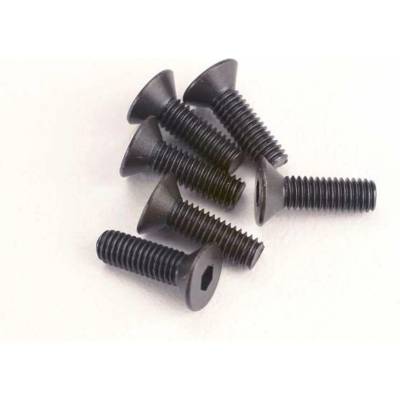 Traxxas Болтове Traxxas Screws, 3x10mm countersunk machine (6) (hex drive), TRX2551 (TRX2551)