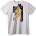NOONEBRAND Тениска Bill Gates с Меч - 2XL, White