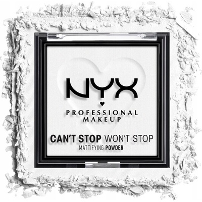 NYX Professional Makeup Can't Stop Won't Stop Mattifying Powder zmatňujúci púder 11 Bright Translucent 6 g