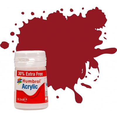 Humbrol barva akryl AB0020 No 20 Crimson Gloss 12ml
