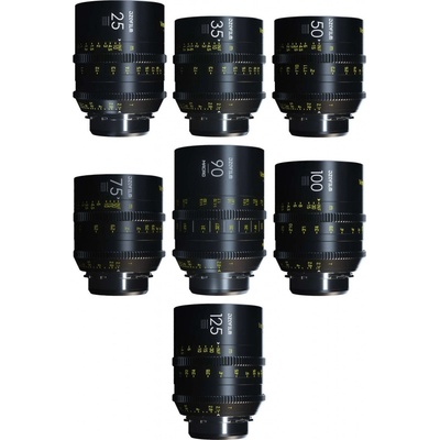 DZOFILM Vespid Prime 7 Lens Kit 25 / 35 / 50 / 75 / 100 / 125 T2.1 + Macro 90 T2.8 metric