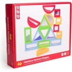 Bigjigs Toys Сензорни форми на дъгата - bigjigs (33034)