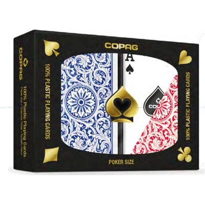 COPAG 1546, Jumbo index, modro-červený duo pack 100% plast – Zboží Mobilmania