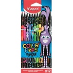 Maped MAPED: Комплект цветни моливи Color Peps Monster - триъгълни, 12 бр (862612)
