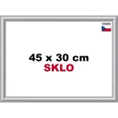 BFHM Plastový rám 45x30cm stříbrný
