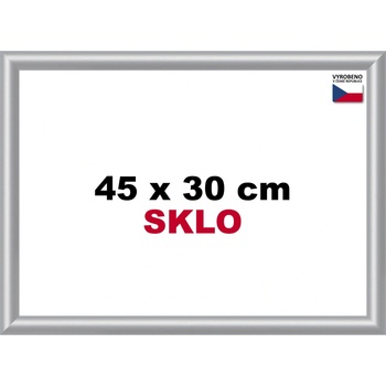 BFHM Plastový rám 45x30cm stříbrný