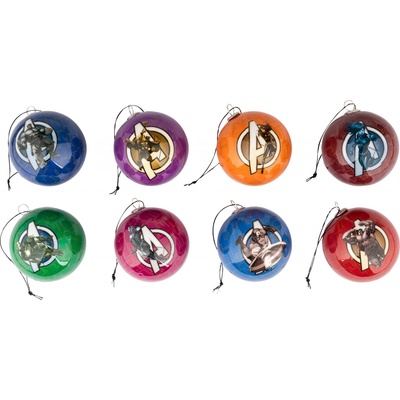 DISNEY Sada vánočních koulí 8dílná Avengers