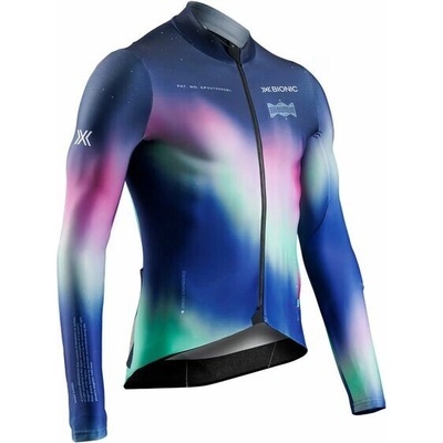 X-Bionic COREFUSION RIDE JERSEY LS MEN AURORA POLYCHROME barevné tmavě šedá