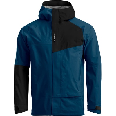 Ortovox Мъжко водоустойчиво яке Ortovox Seceda 3L Jacket Waterproof jacket - Deep Ocean - размер XL (002-3537-0314)