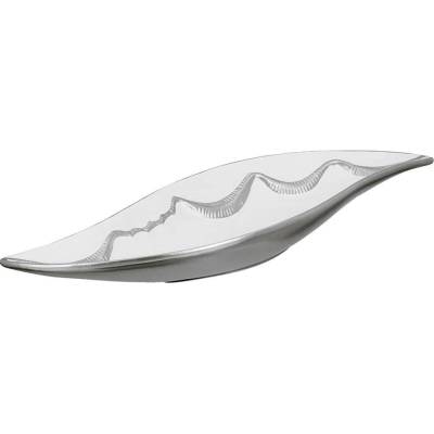 Gilde Bílý dekorativní talíř Carino, 6 cm