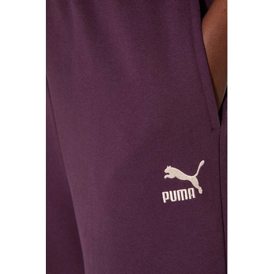 PUMA Памучен спортен панталон Puma BETTER CLASSIC в лилаво с изчистен дизайн 624235 (624235)