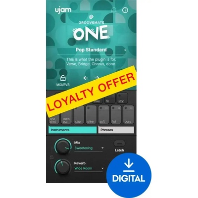 UJAM GROOVEMATE ONE Loyalty Offer (Дигитален продукт)