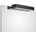DECOR WALTHER Лампа над огледалото Box Clip On LED 2700K 40 см черен мат (0420360)