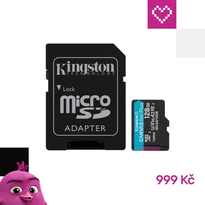 Kingston Canvas Go Plus A2 Micro SDXC 128GB SDCG4/128GB