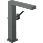 Hansgrohe Tecturis E - Смесител за умивалник с изпускателен клапан Push-Open, CoolStart, EcoSmart+, матиран черен хром 73060340 (73060340)