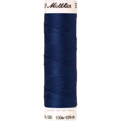Nitě SERALON 100m na univerzální šití, polyester AMANN Mettler - více barev 6677: 1303 kobaltová modrá