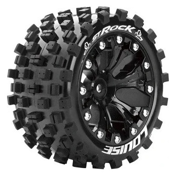 Louise RC ST-ROCK SOFT 1/10 1/2 offset 12 mm hex Black Rims 2 ks