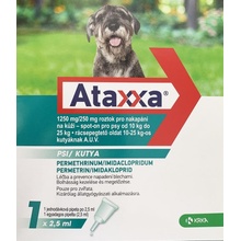 Ataxxa Spot-on pro psy 10-25 kg L 1250 / 250 mg 1 x 2,5 ml