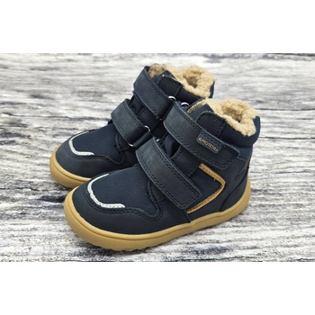 Protetika Gero Denim dětské barefoot zimní boty s membránou modrá