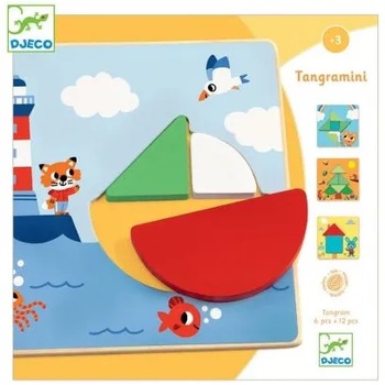 Image 1 of DJECO - Дървен пъзел - Танграмини (DJ01672)