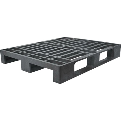 Plastová paleta industriální ližinová, 1200x1000x165 mm, 5 mm okraj