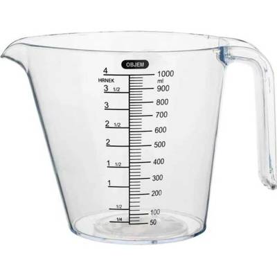 Plastová odměrka s výlevkou TORO 1000ml