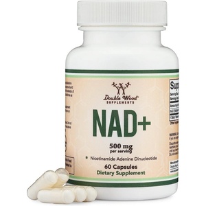 Double Wood Supplements Клетъчно здраве - NAD+ Никотинамид Аденин Динуклеотид, 250 mg x 60 капсули Double Wood (27282 DW)
